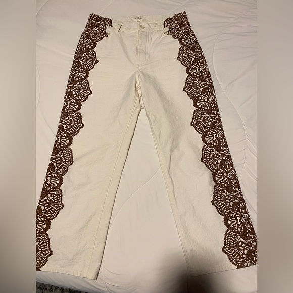 THE GREAT. Cream Pants